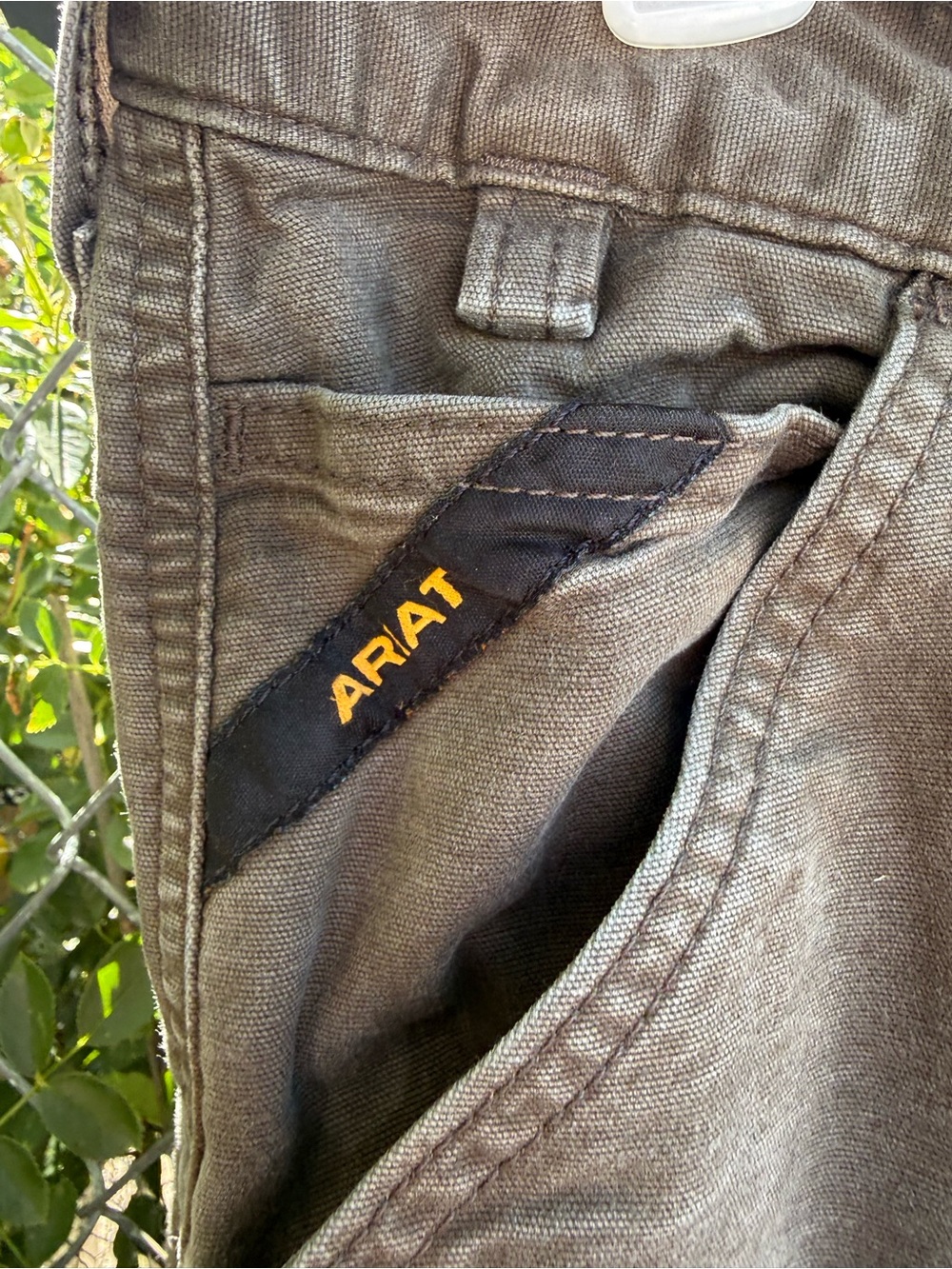 Ariat Rebar M4 Relaxed Straight Canvas Work Cargo Pants - 33x32 Mens - Picture 4 of 10